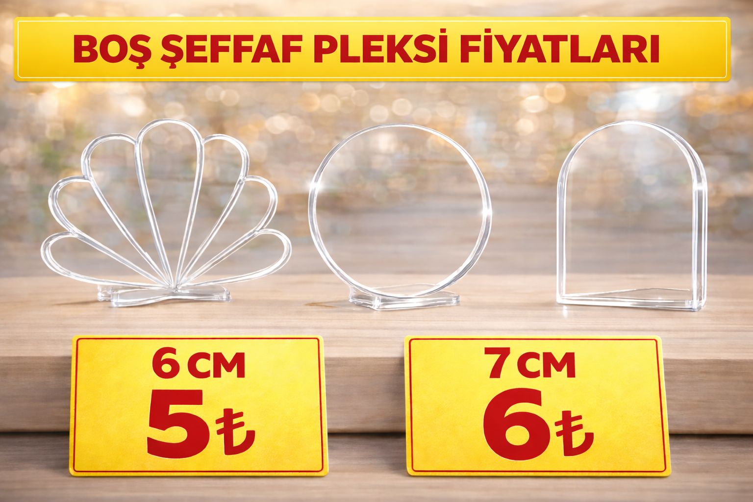 BOŞ ŞEFFAF PLEKSİ